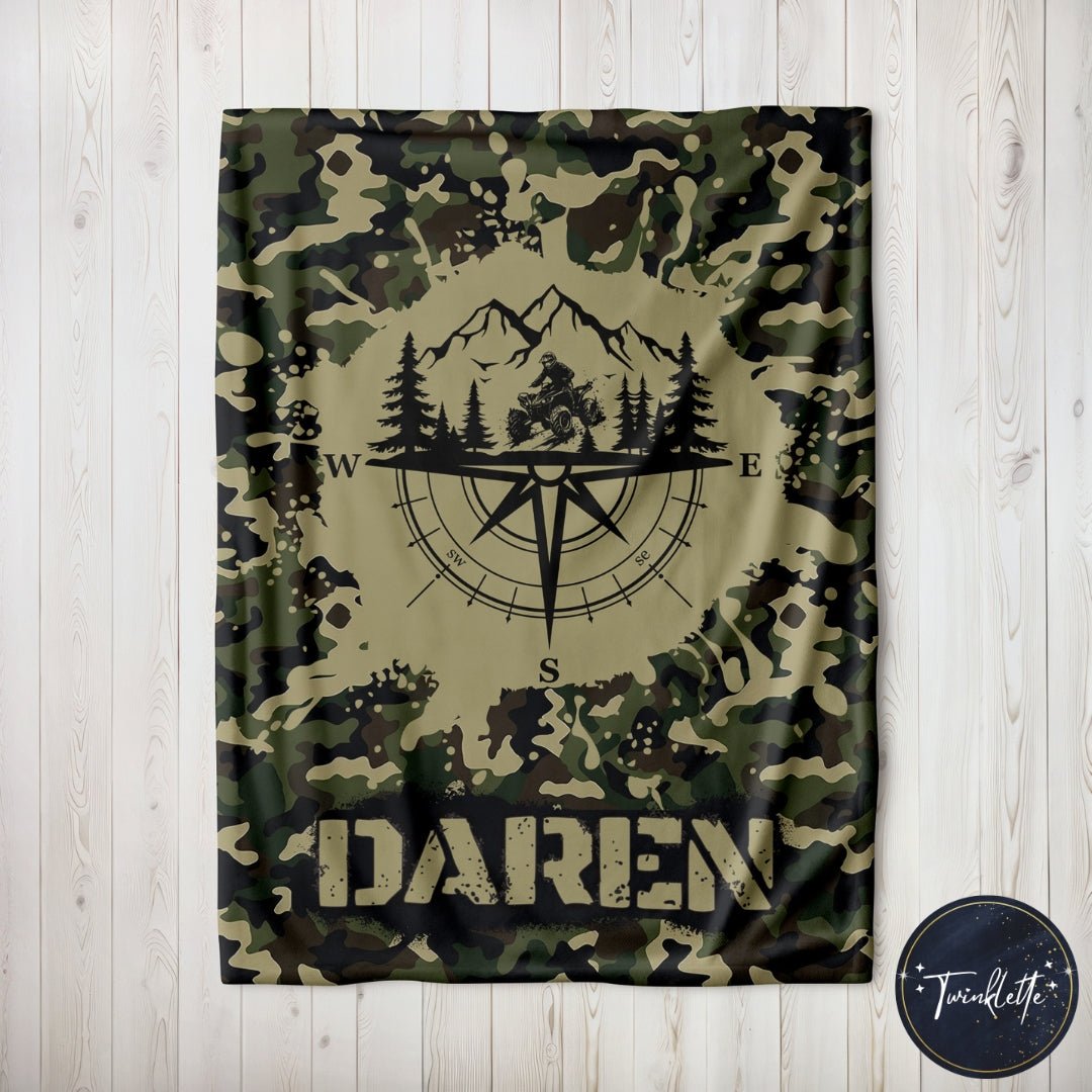 4 - Wheeler Camo Blanket - Twinklette™