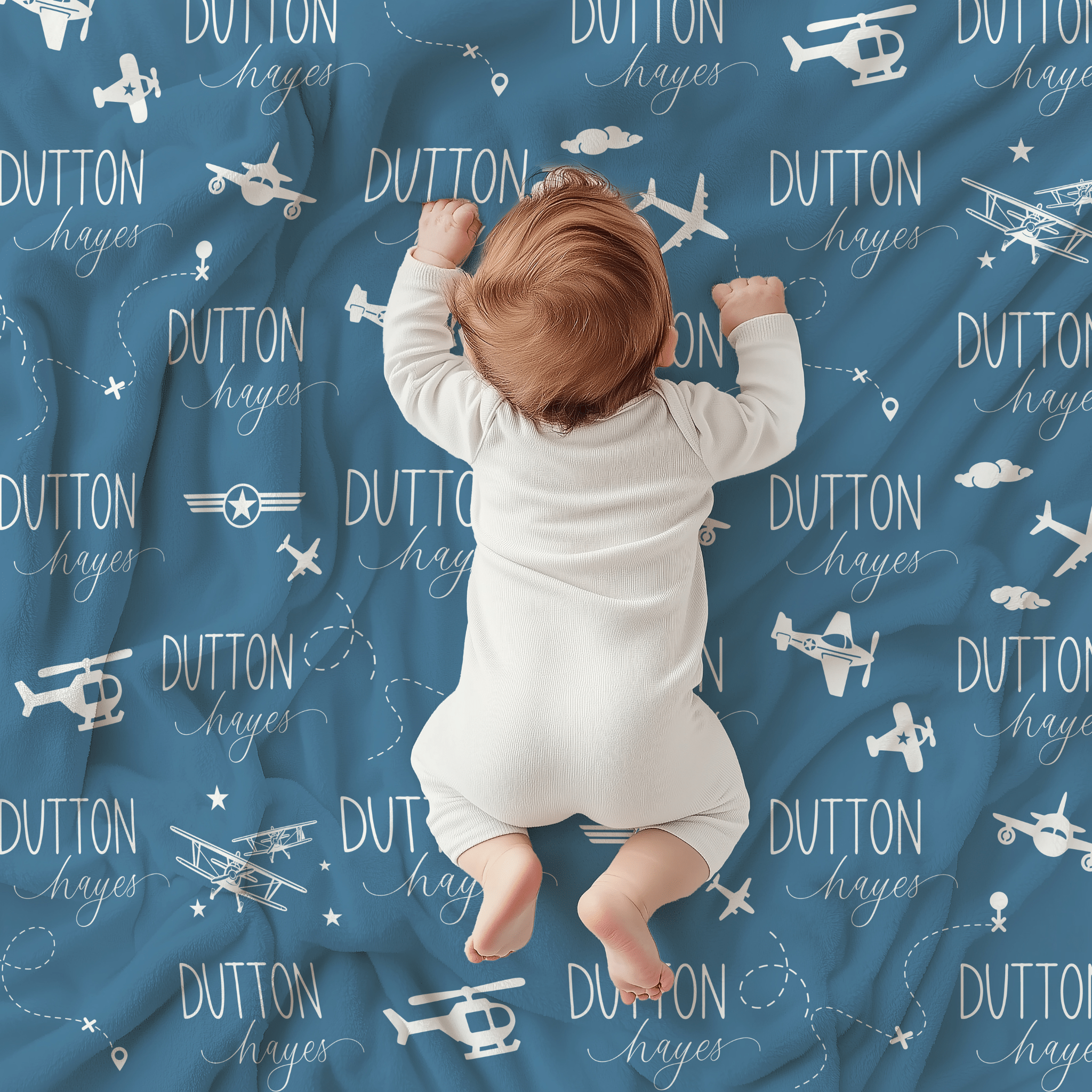 Airplane Baby Minky Blanket - Twinklette™