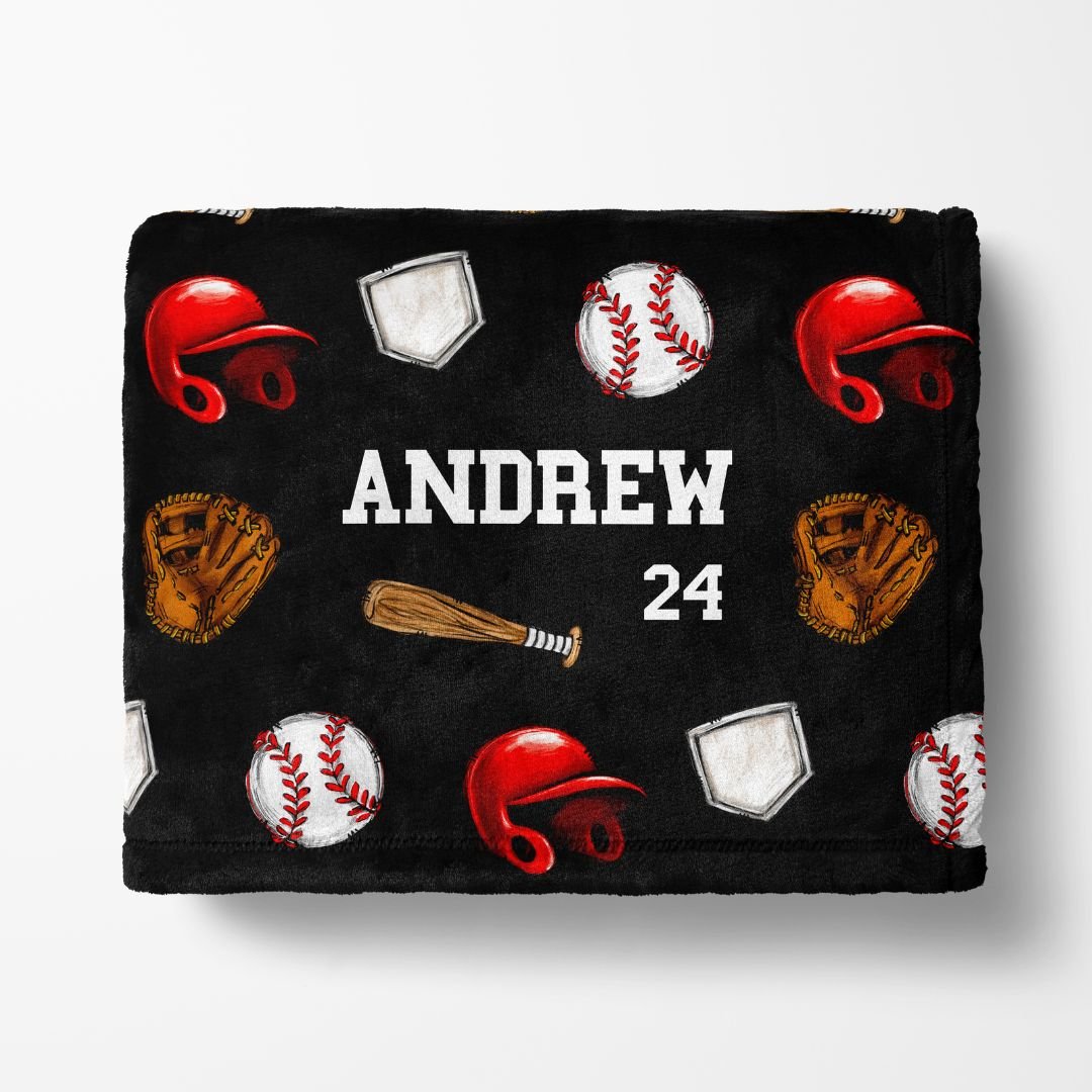 Baseball Collage Blanket - Twinklette™