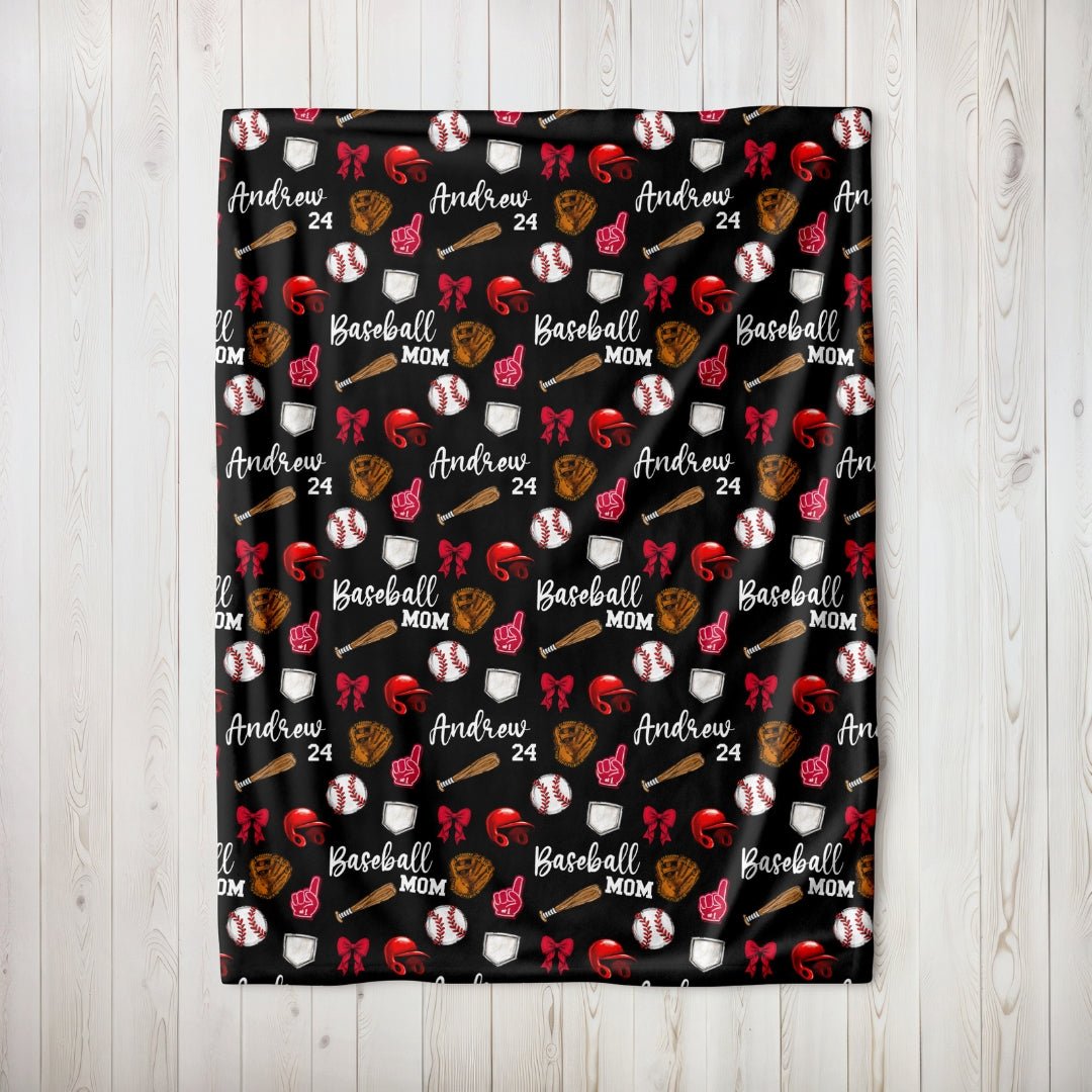 Baseball Mom #1 Fan Blanket - Twinklette™