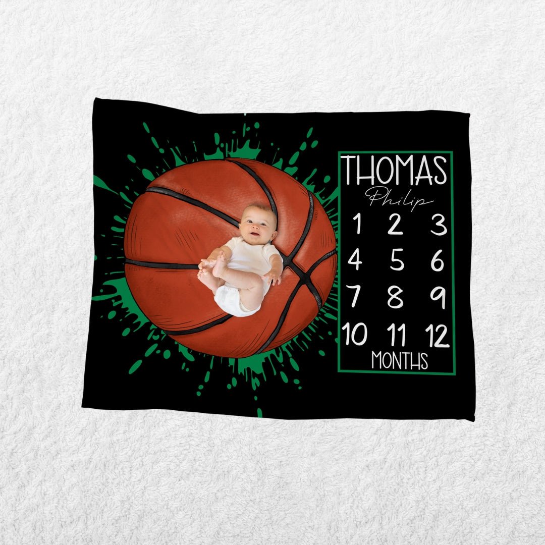 Basketball Milestone Blanket - Twinklette™