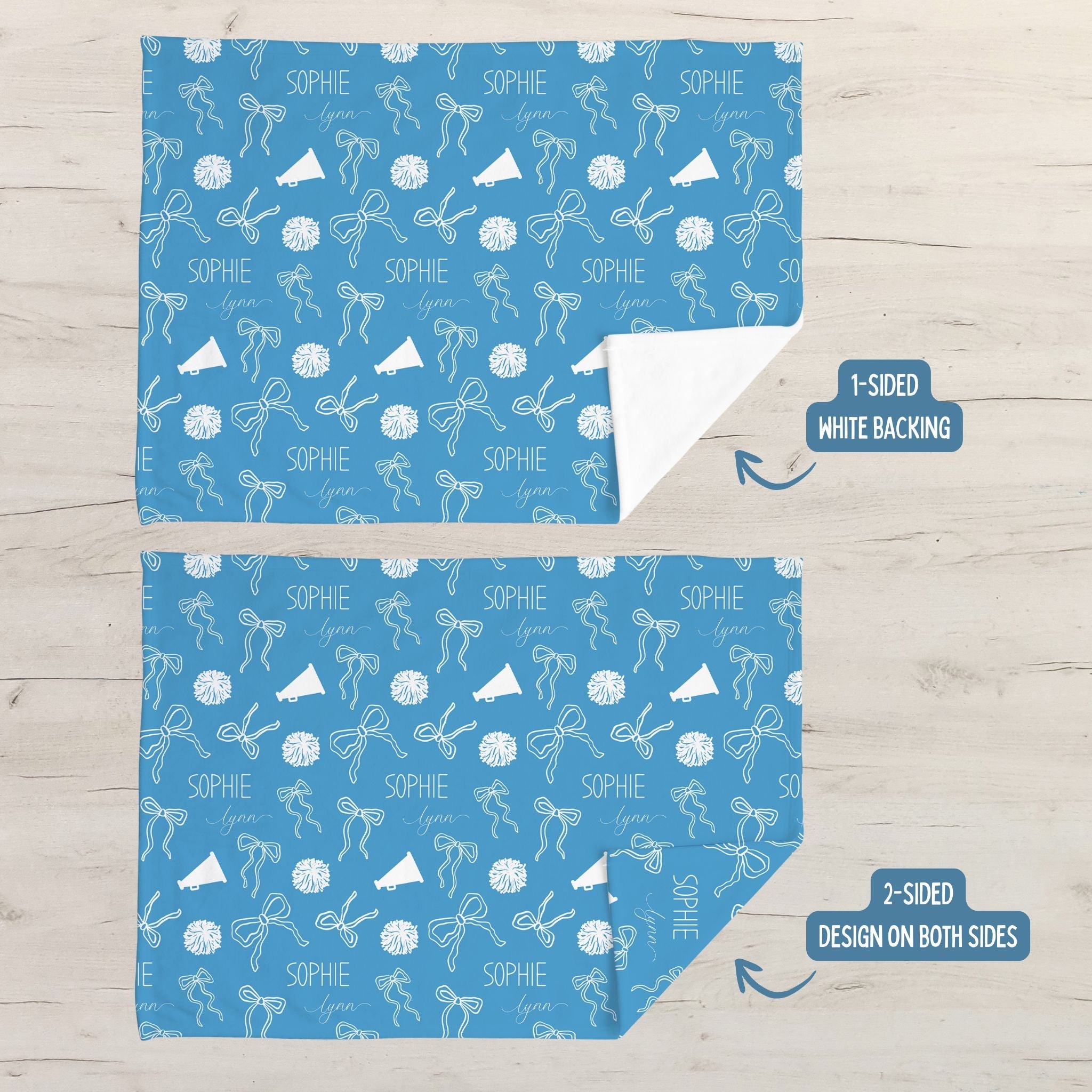 Cheer Bows Baby Minky Blanket - Twinklette™
