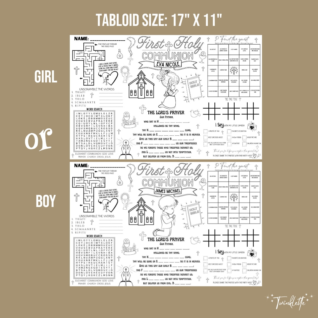 Communion Placemat - Twinklette™