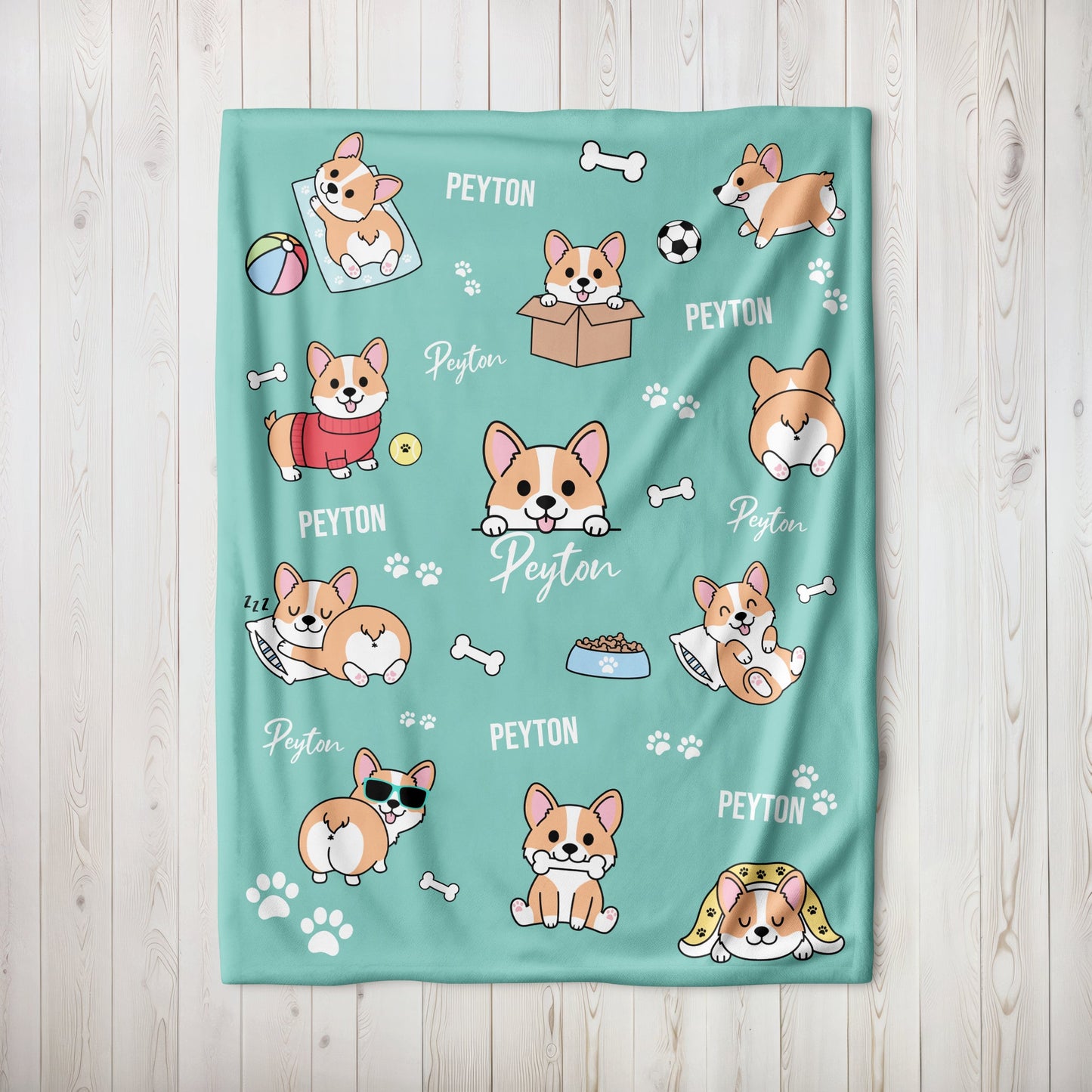 Corgi Name Blanket - Twinklette™