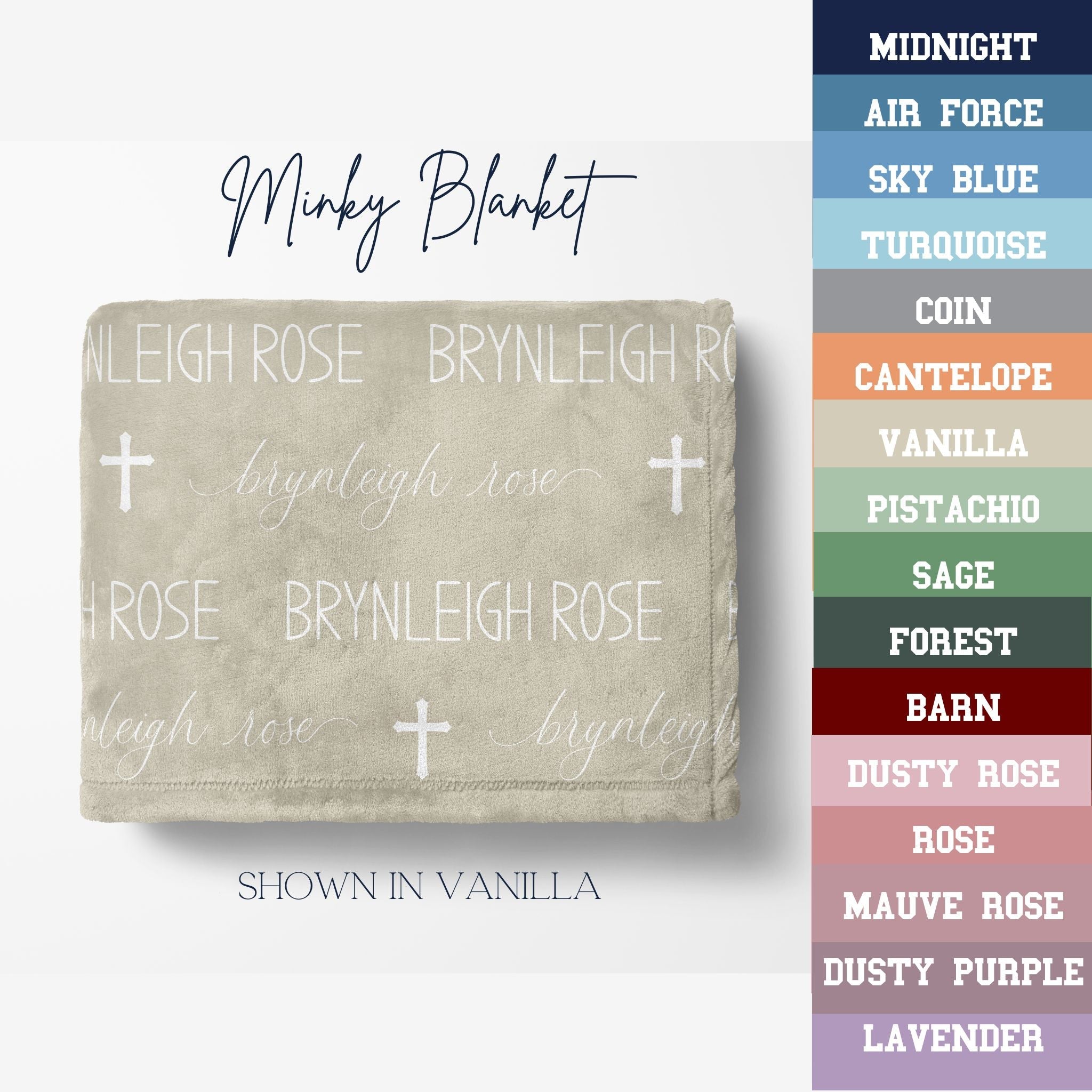 Cross Name Blanket - Twinklette™