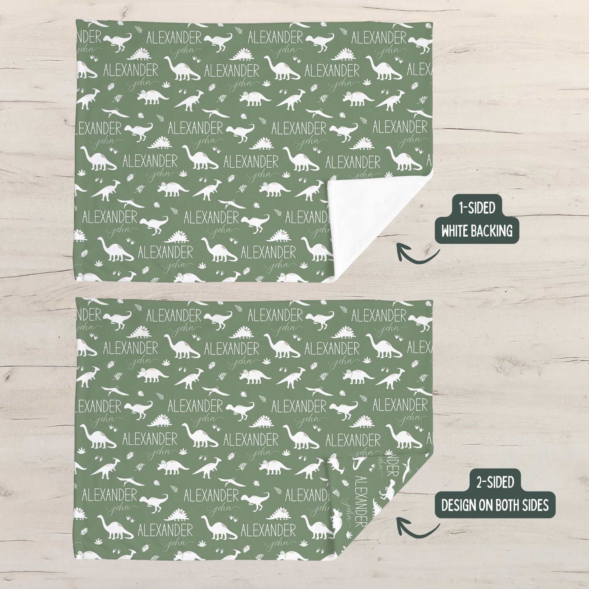 Dinosaur Baby Minky Blanket - Twinklette™