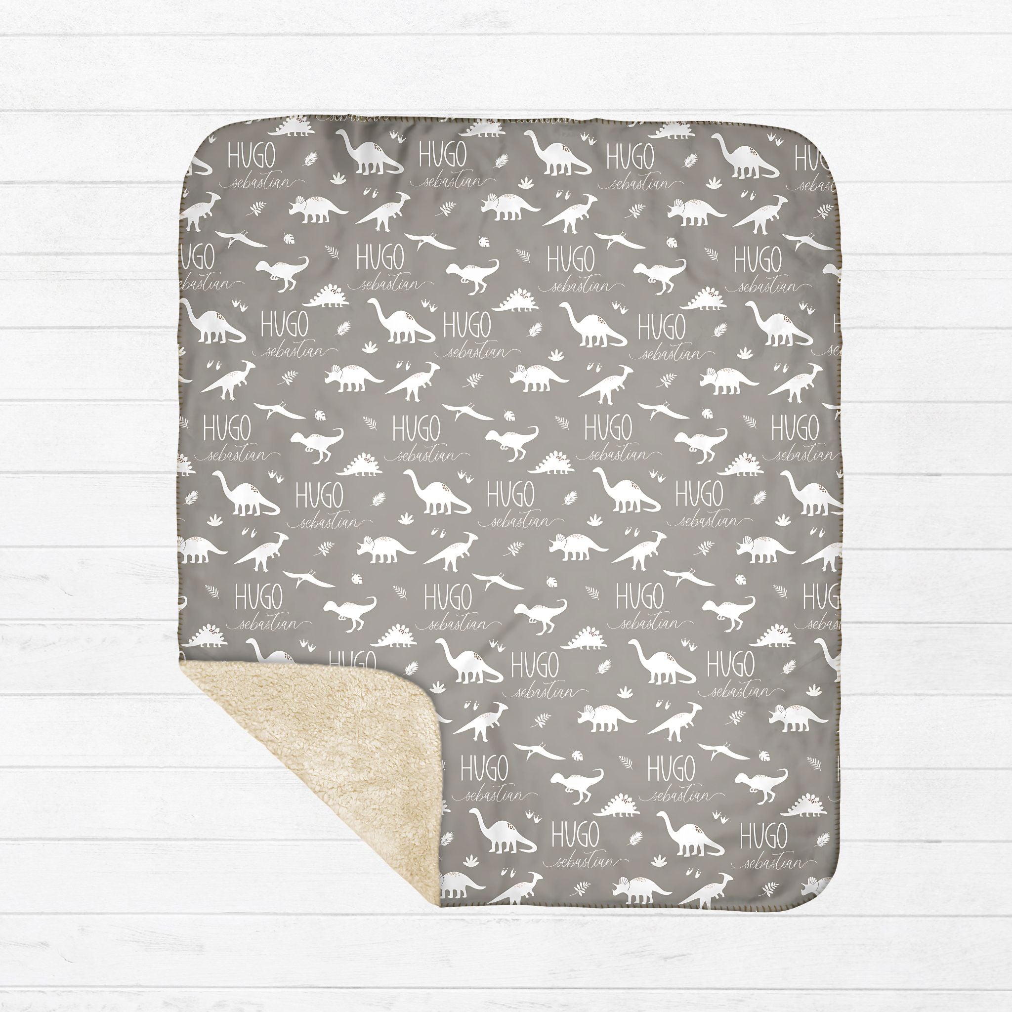 Dinosaur Sherpa Blanket - Twinklette™