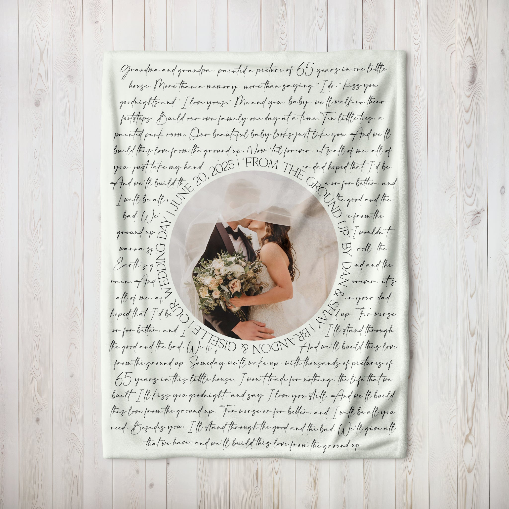First Dance Wedding Song Blanket - Twinklette™
