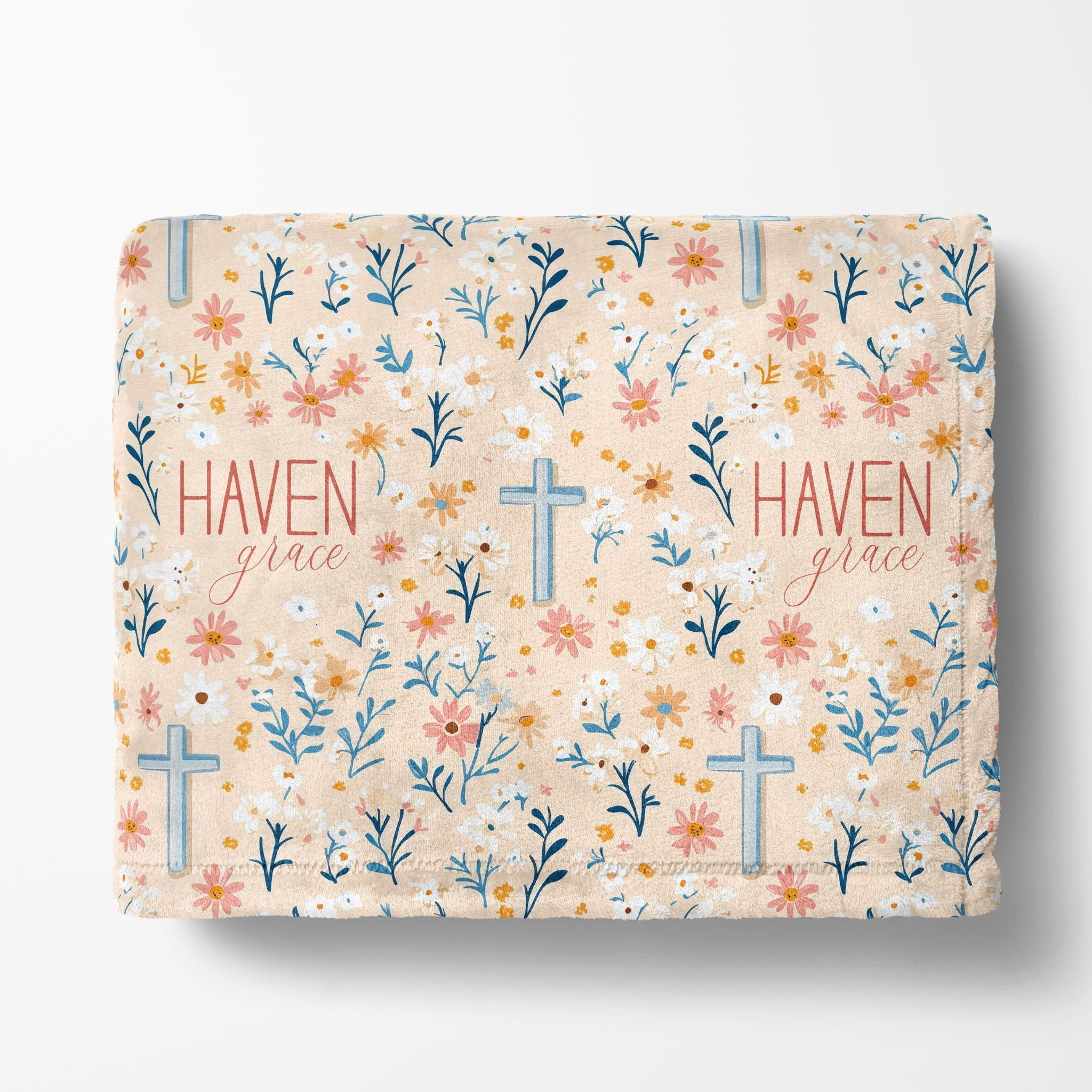 Floral Faith Pink Blanket - Twinklette™