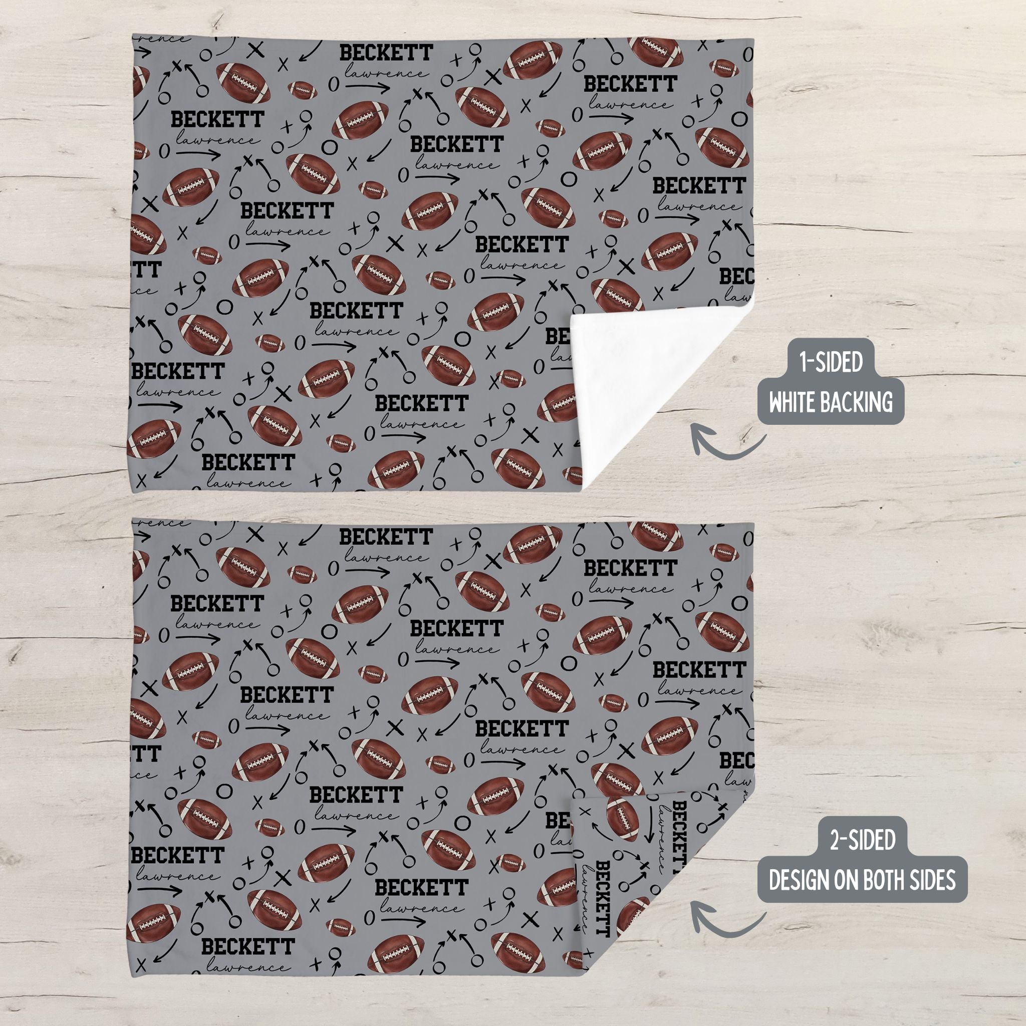 Football Baby Minky Blanket - Twinklette™