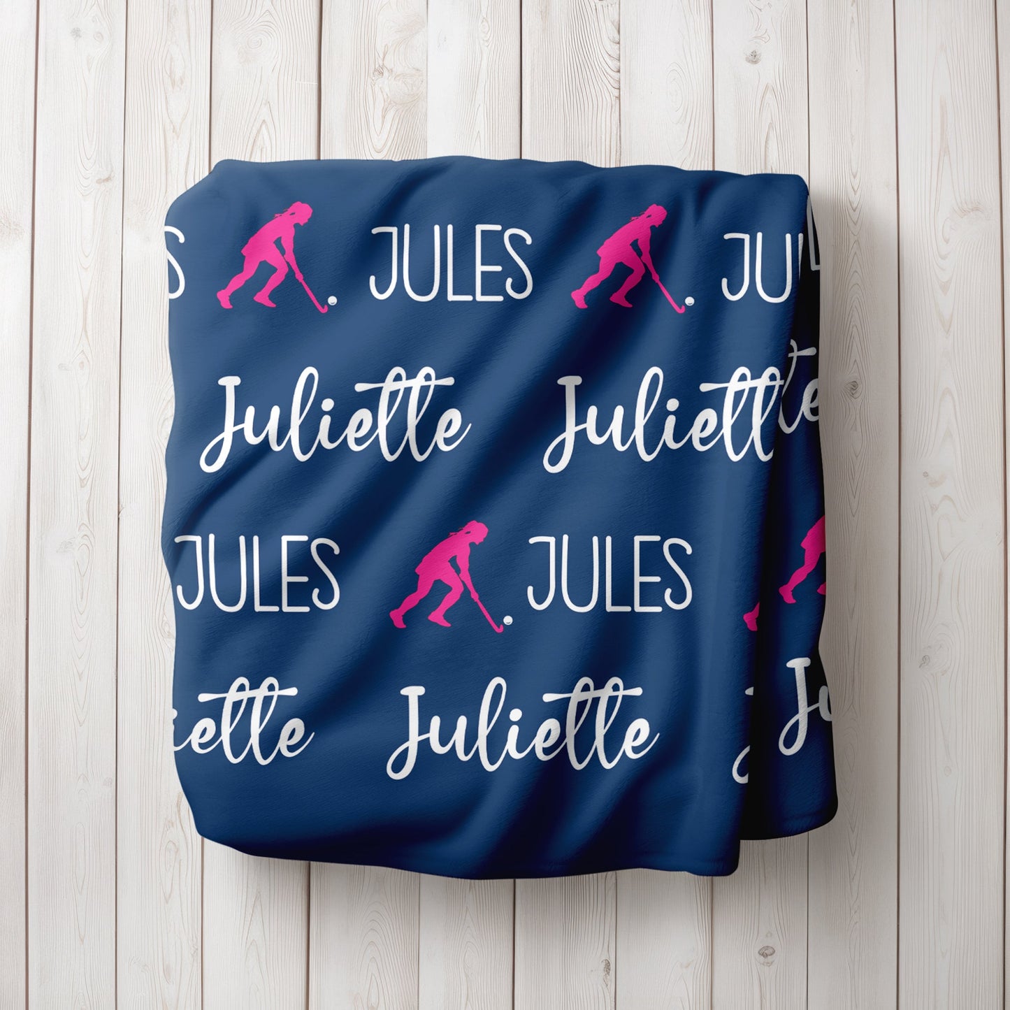 Girls Field Hockey Name Blanket - Twinklette™
