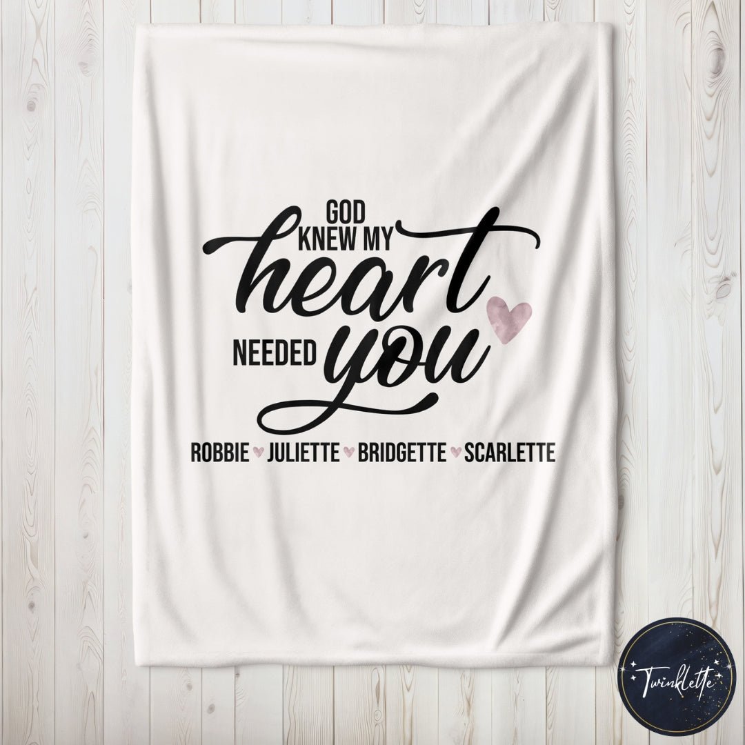 God Knew My Heart Needed You Blanket - Twinklette™
