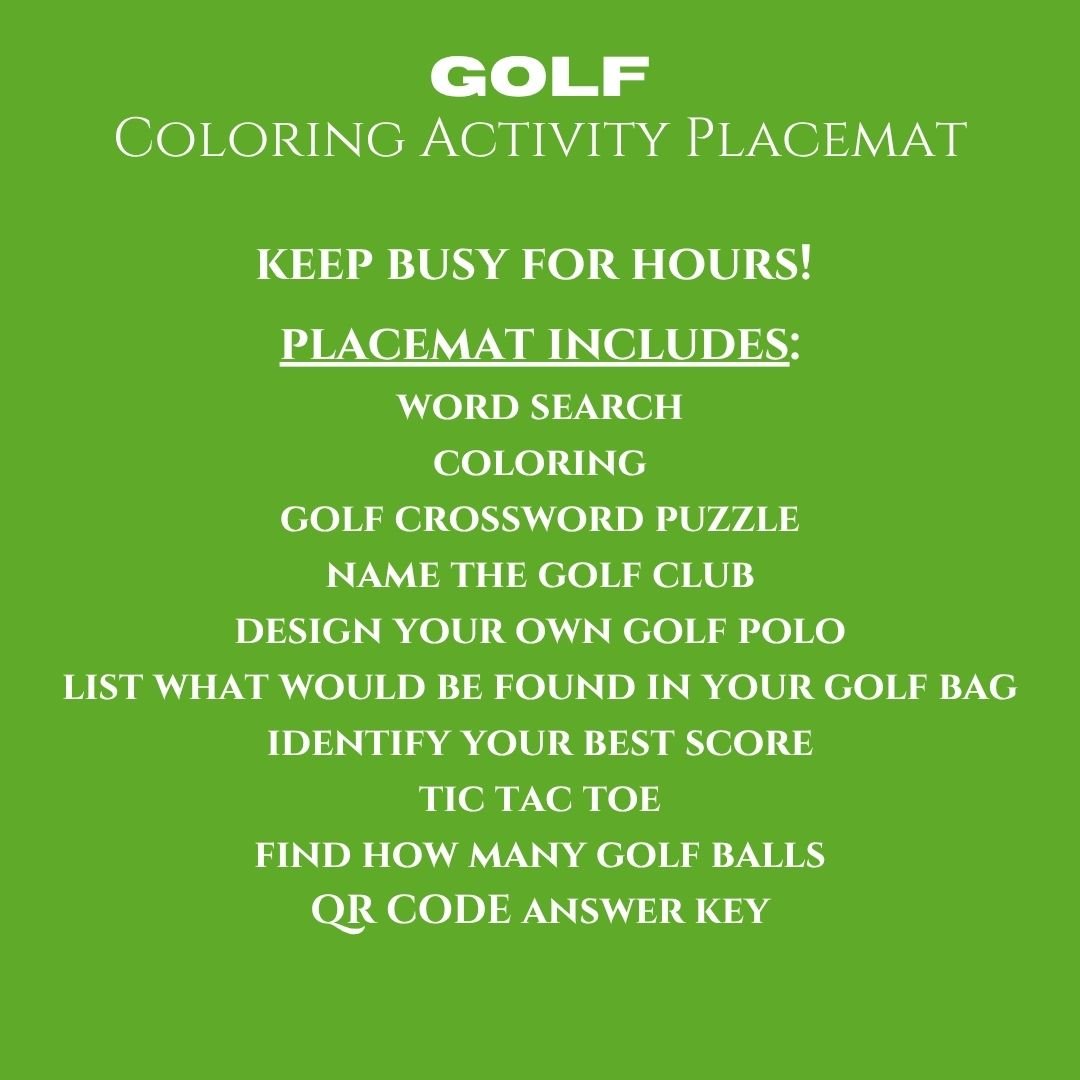 Golf Placemat - Twinklette™
