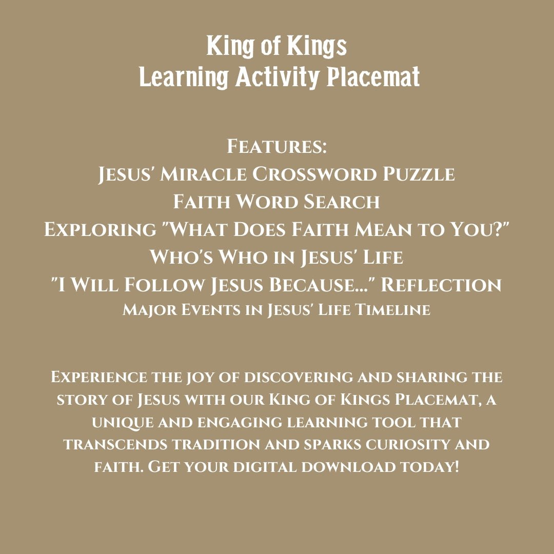 King of Kings Placemat - Twinklette™