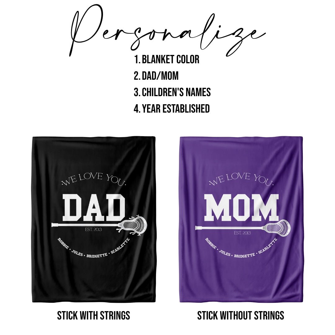 Lacrosse Dad/Mom Blanket - Twinklette™