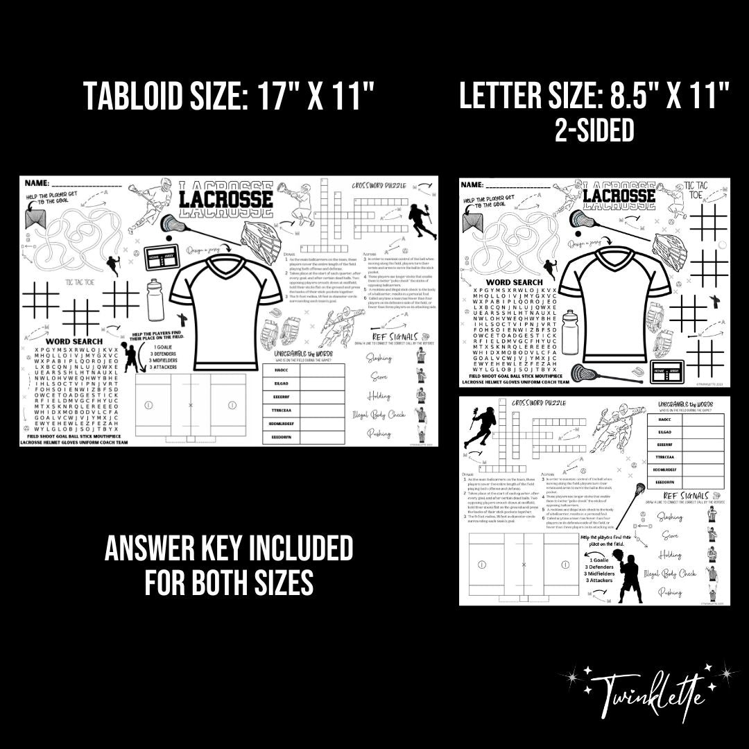 Lacrosse Placemat - Twinklette™
