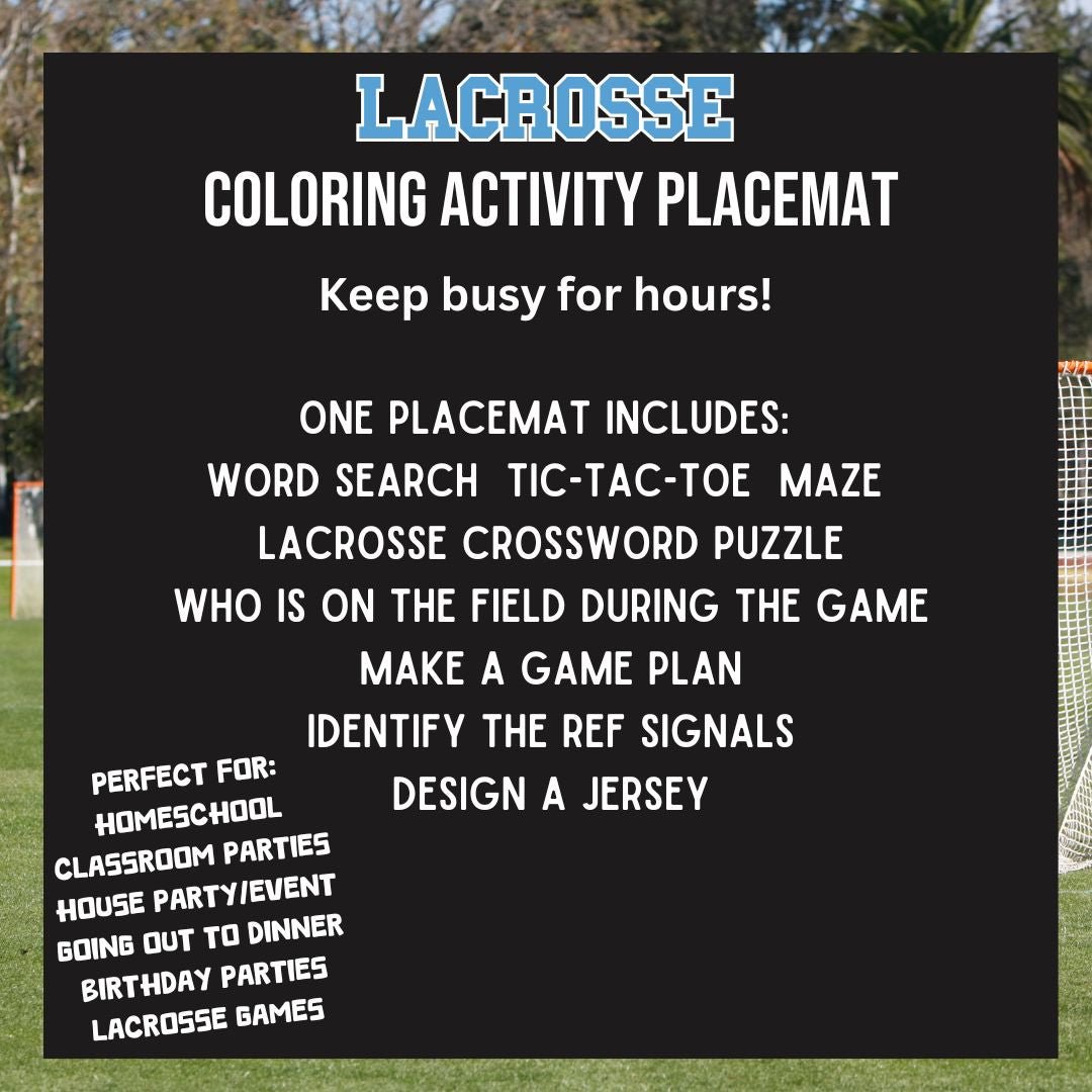 Lacrosse Placemat - Twinklette™