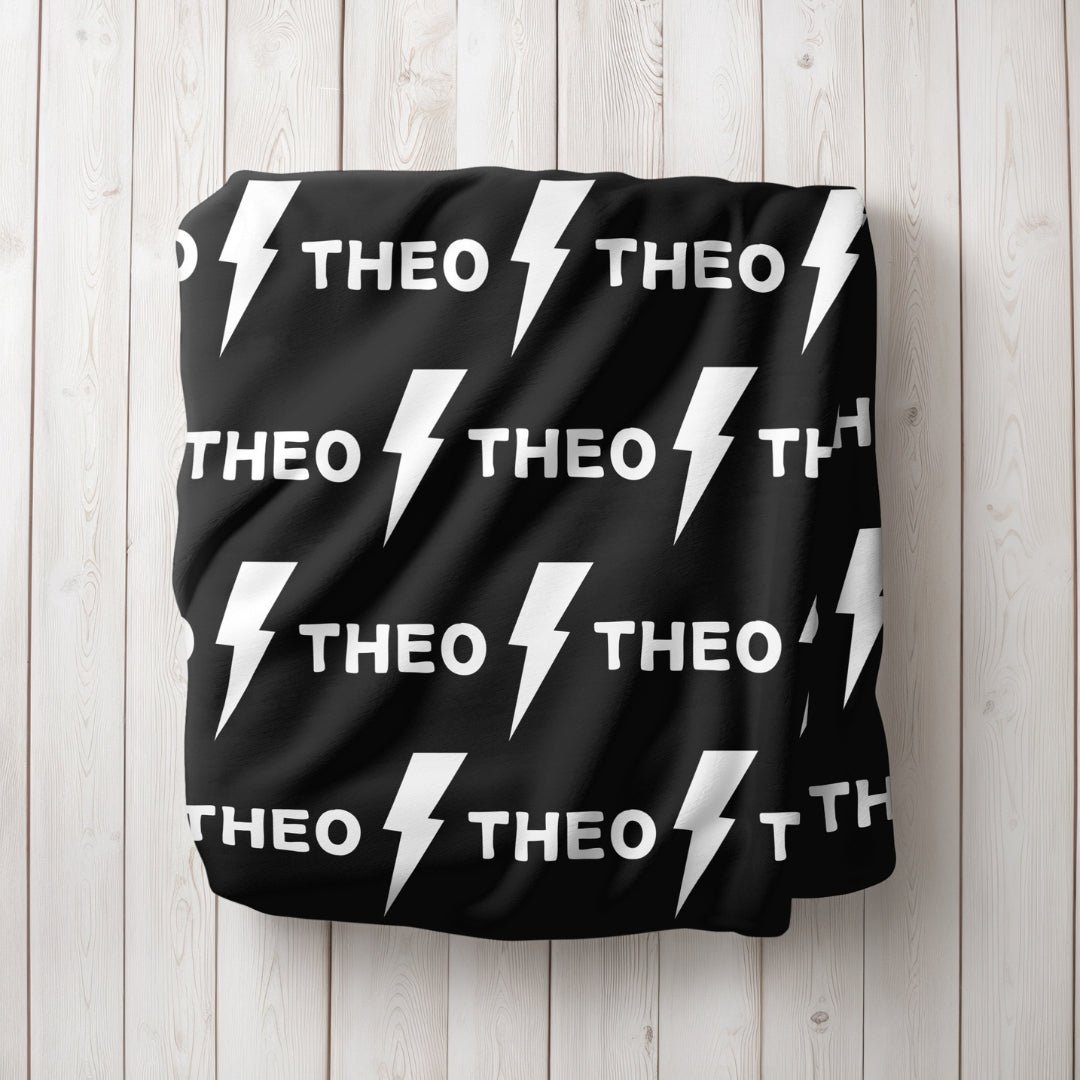 Lightning Bolt Name Blanket - Twinklette™