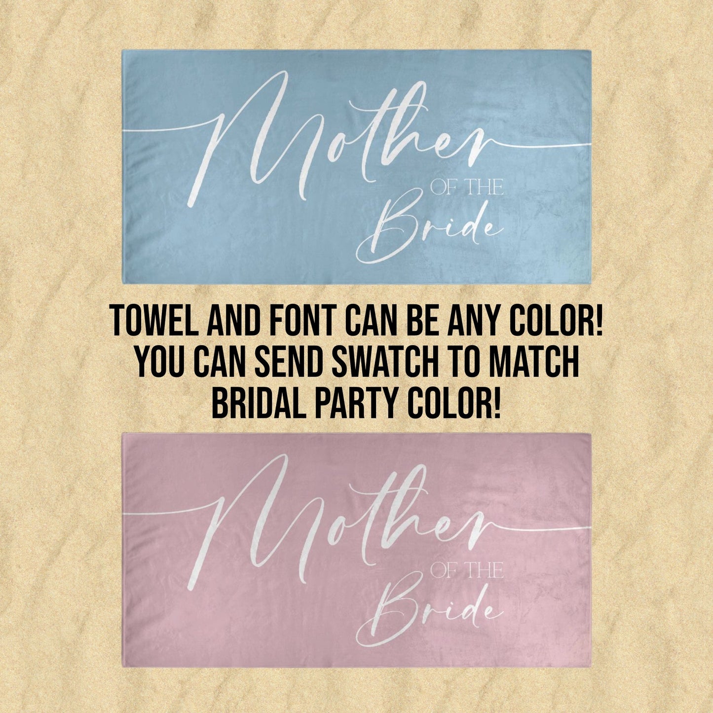 Mother of the Bride Groom Beach Towel - Twinklette™