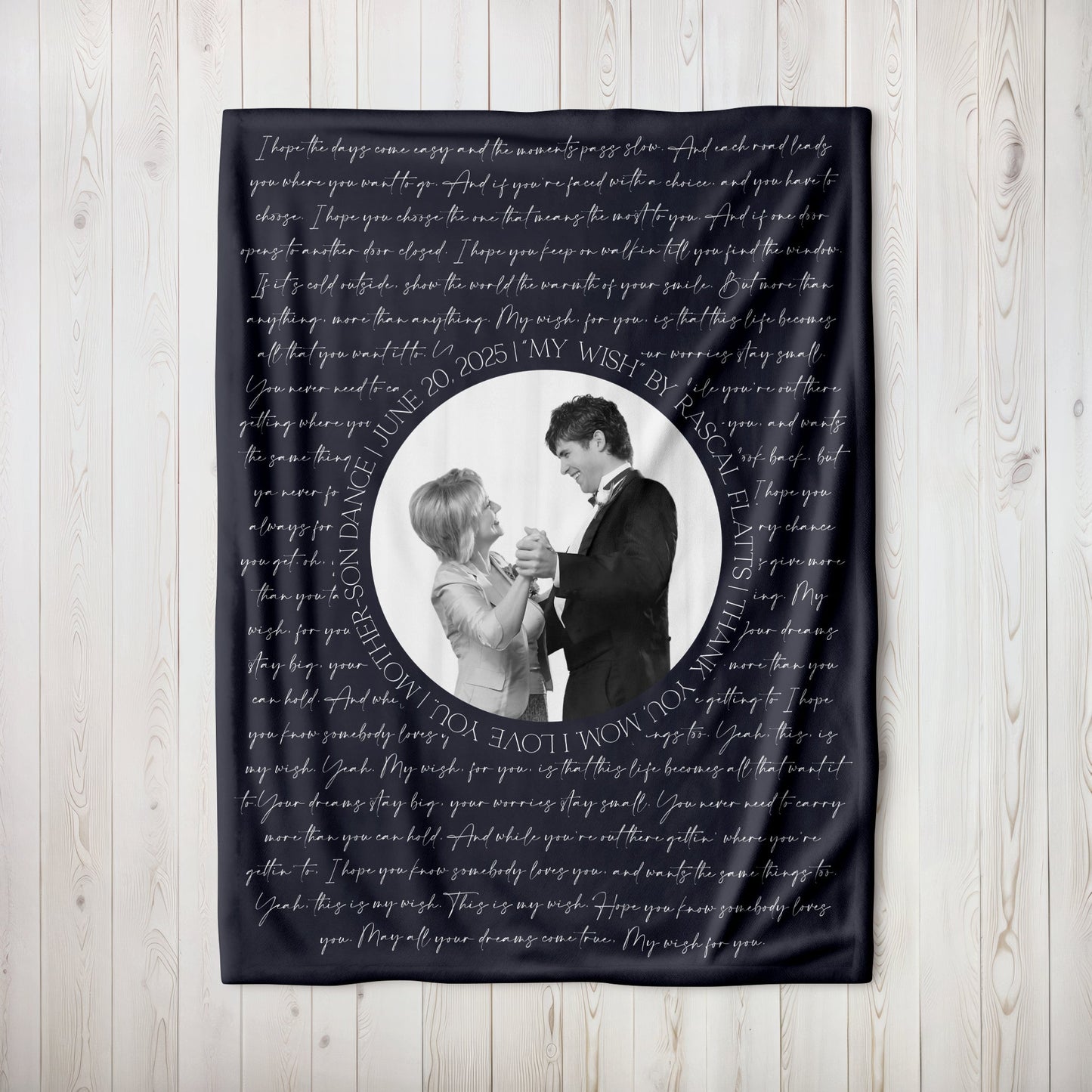 Mother Son Wedding Dance Blanket - Twinklette™