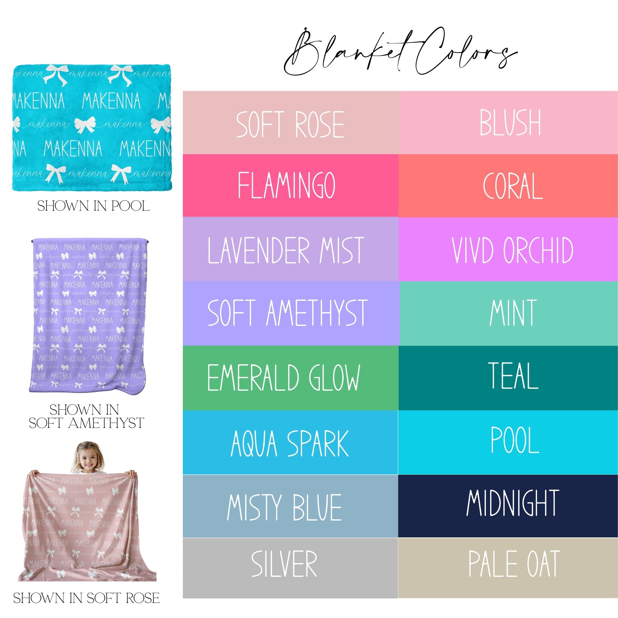 Name Bow Blanket - Twinklette™