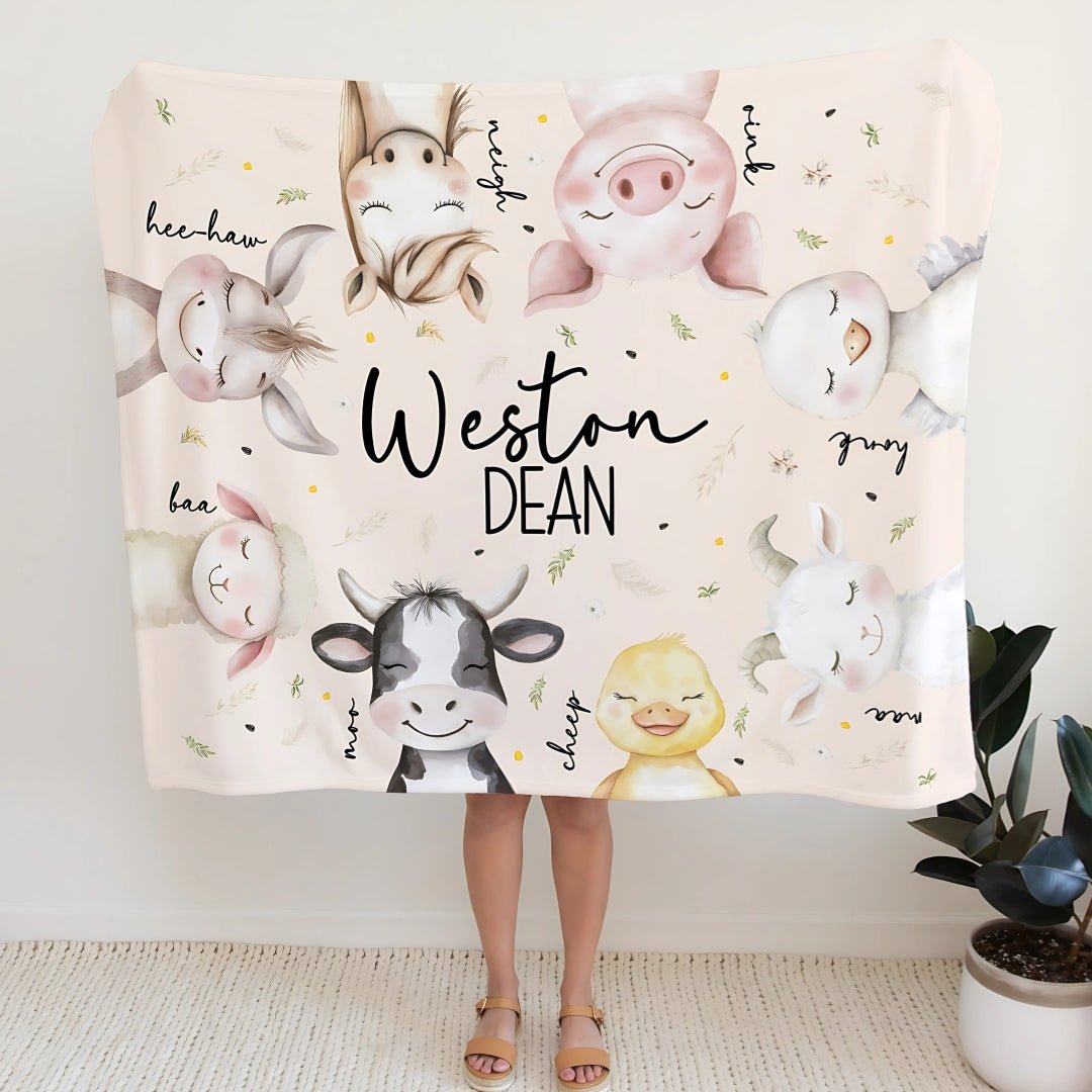 Peekaboo Farm Animals Blanket - Twinklette™