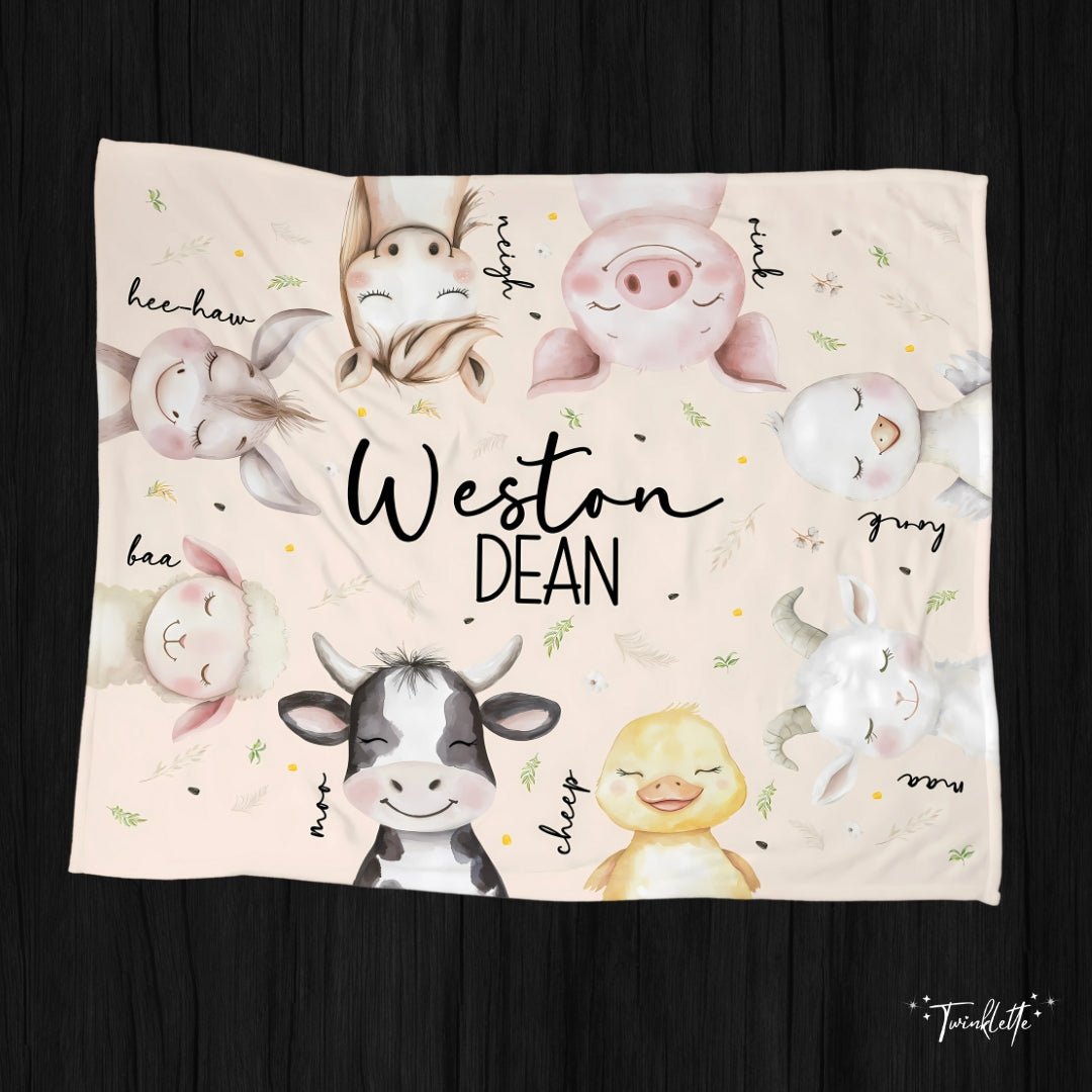 Peekaboo Farm Animals Blanket - Twinklette™