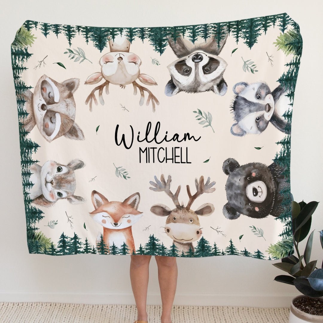 Peekaboo Woodland Animals Blanket - Twinklette™