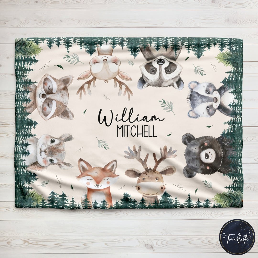Peekaboo Woodland Animals Blanket - Twinklette™