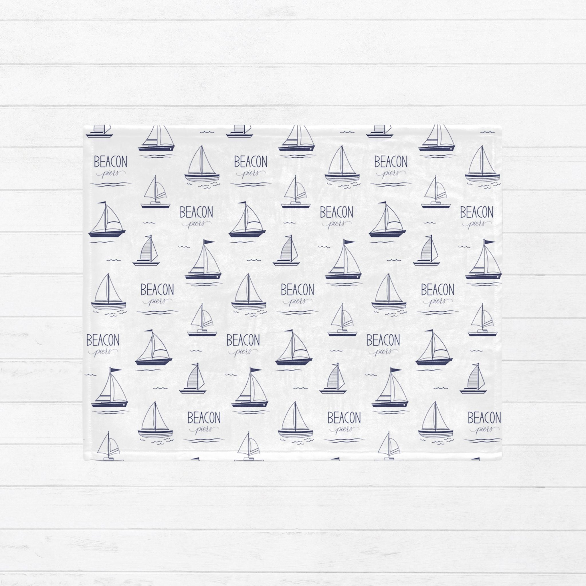 Sailboat Baby Minky Blanket - Twinklette™