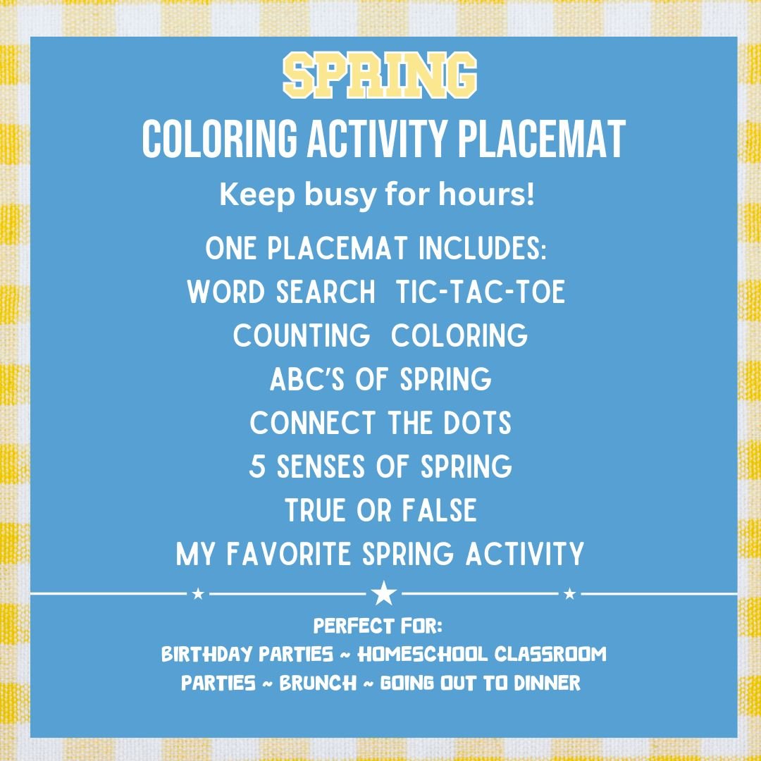 Spring Placemat - Twinklette™