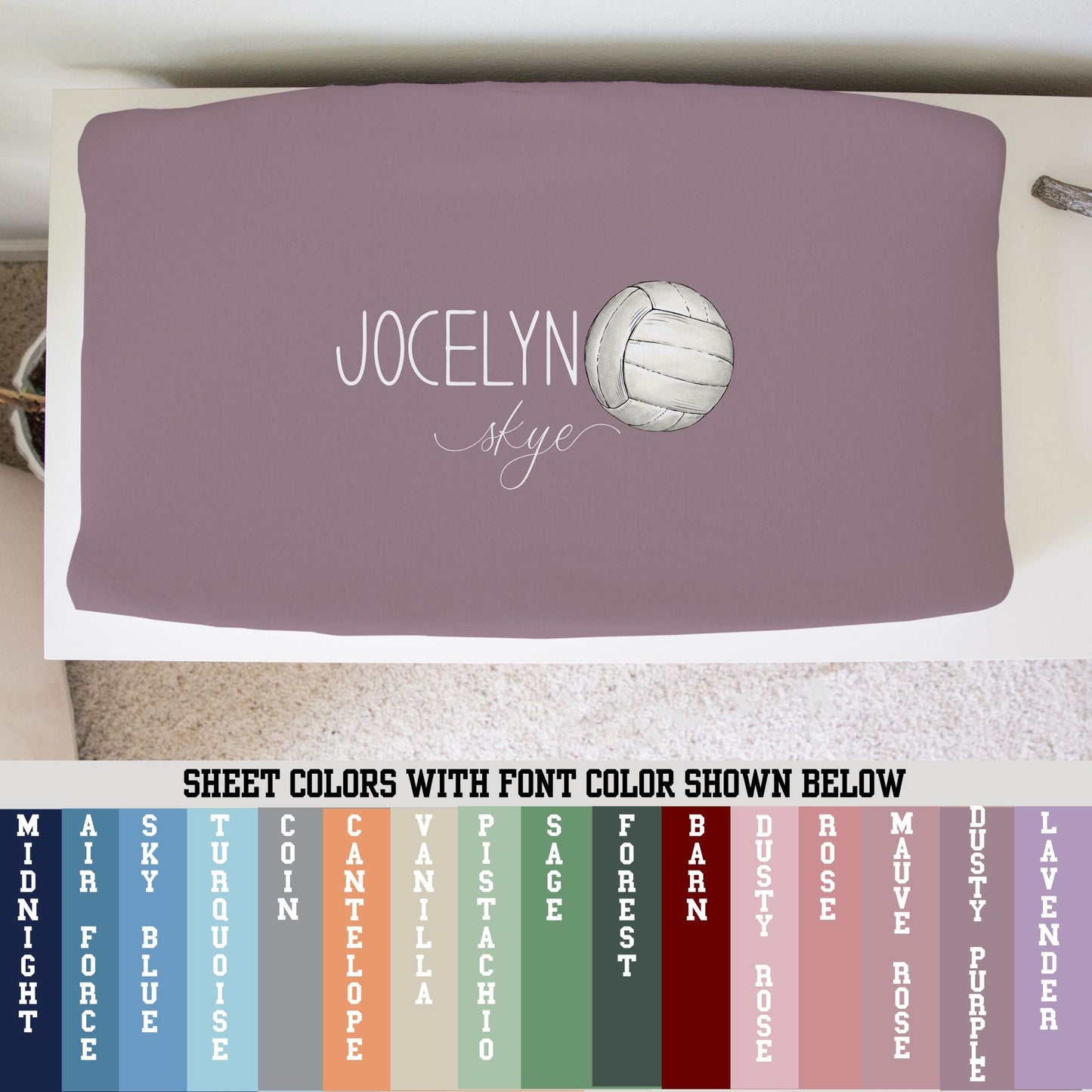 Volleyball Changing Pad Cover - Twinklette™