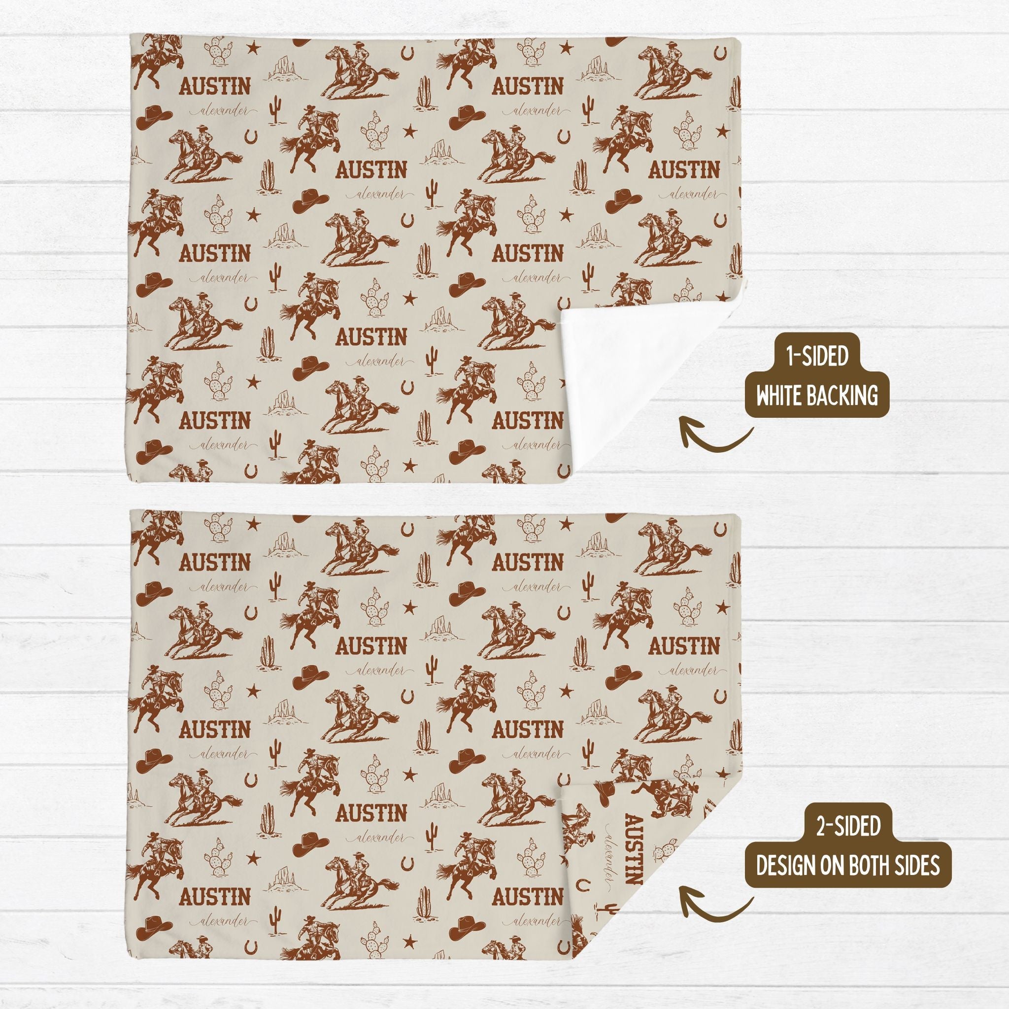Western Baby Minky Blanket - Twinklette™