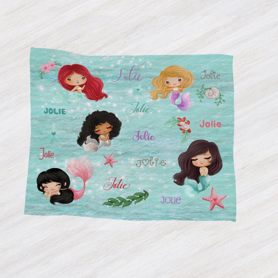 Little mermaid baby discount blanket