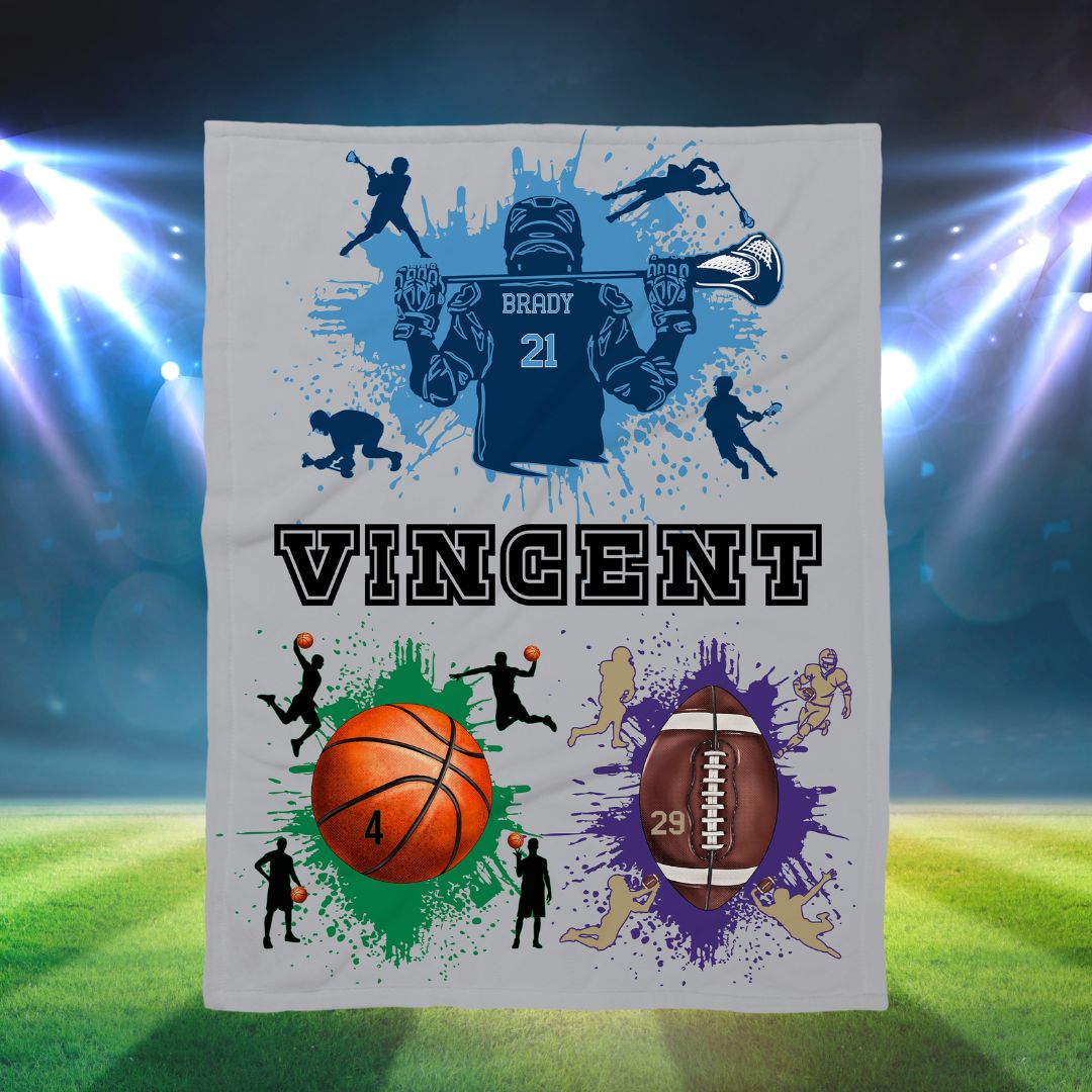 Sports blanket personalized deals