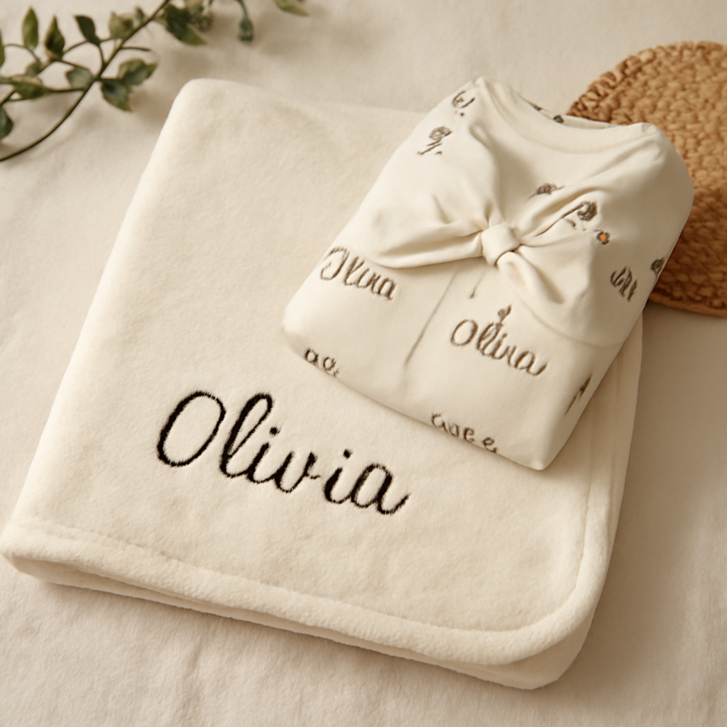 Delightful Personalized Baby Blankets & Swaddle Sets Gifts