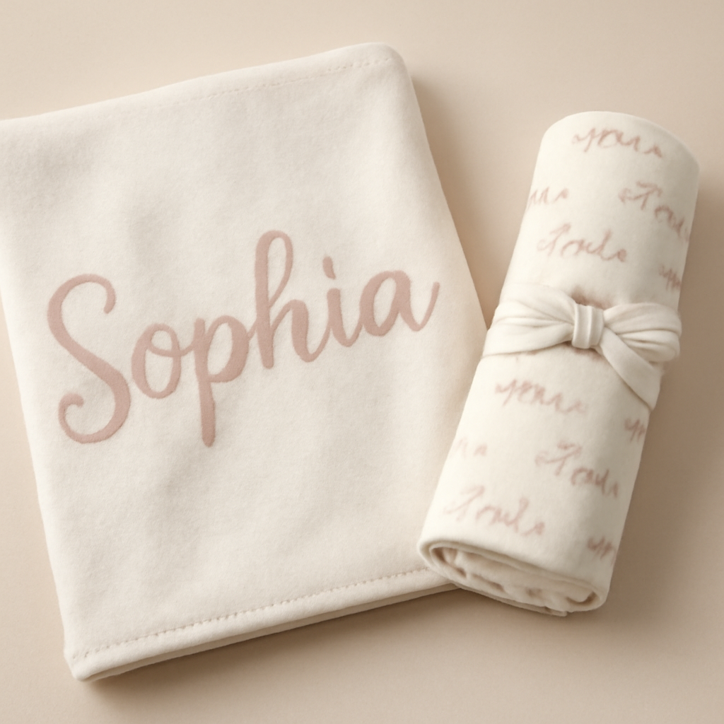 Personalized Baby Blankets & Swaddle Sets for Cherished Gifts