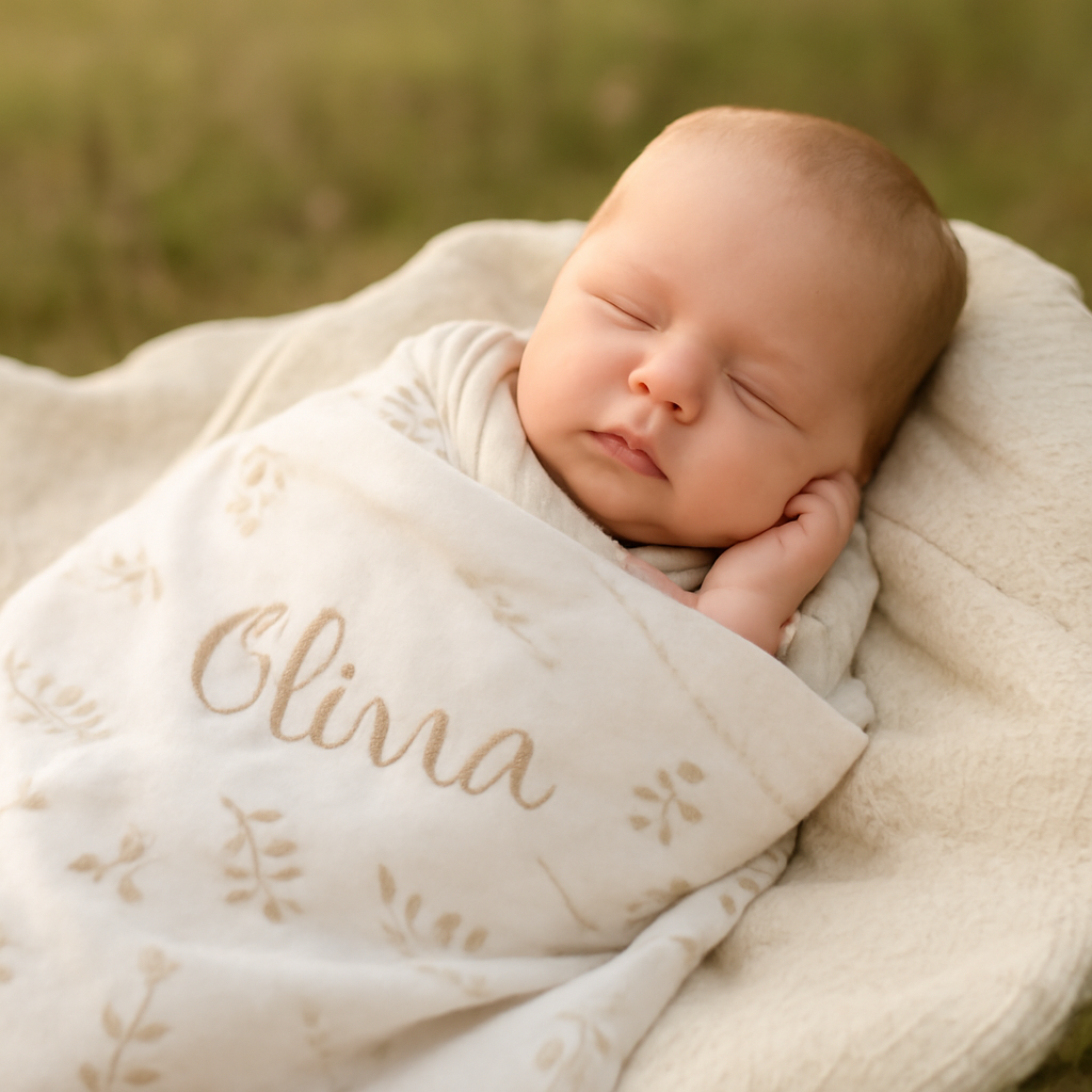 Personalized Baby Blankets & Swaddle Sets for Meaningful Gifts