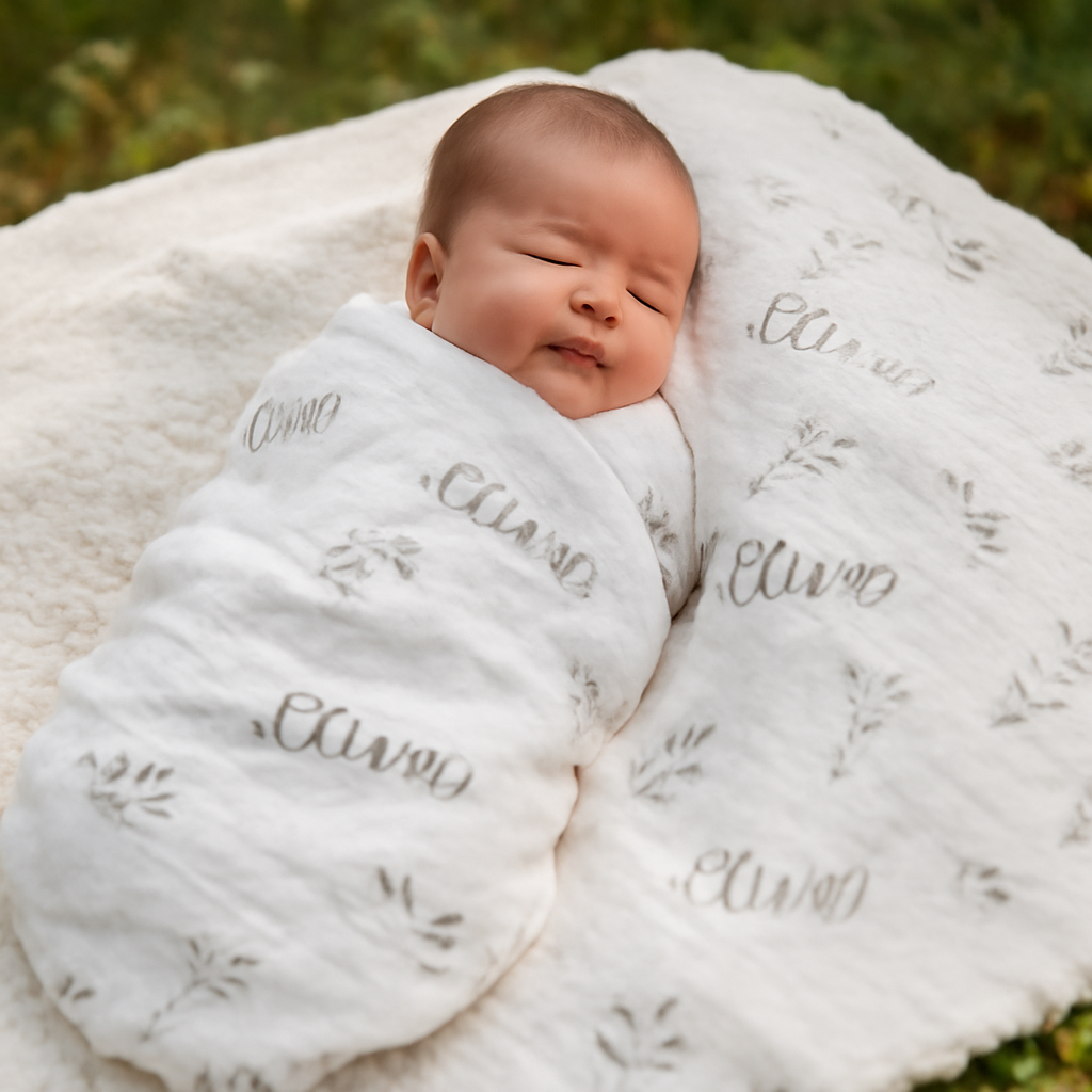 Personalized Baby Swaddle Sets & Blankets for Lasting Joy