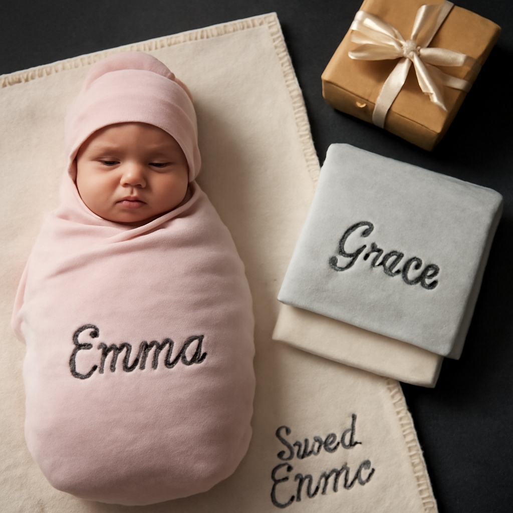 Unique Personalized Baby Blankets & Swaddle Sets to Treasure