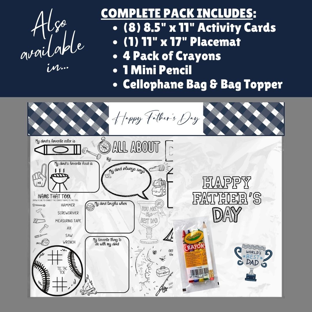 Father's Day Printed Placemats