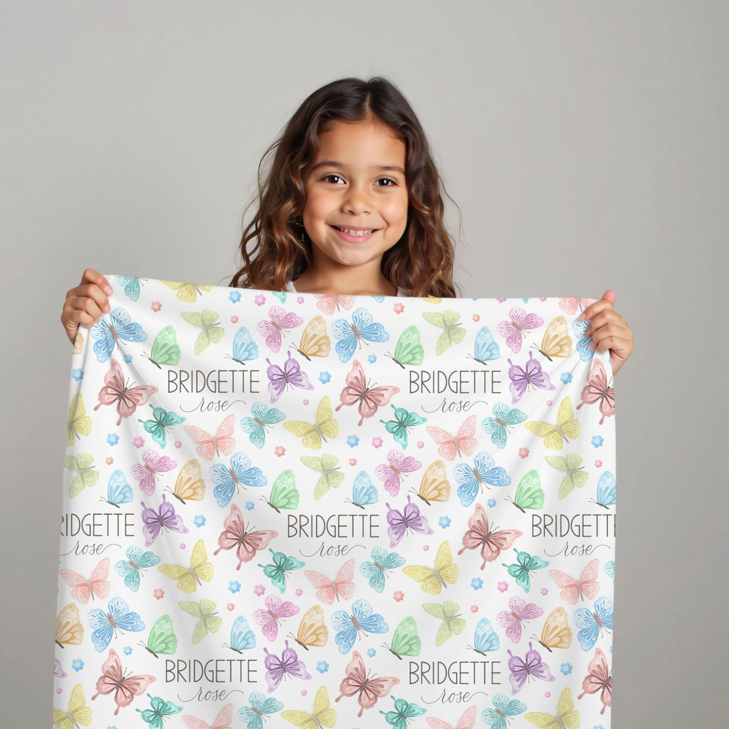 Butterfly Name Blanket