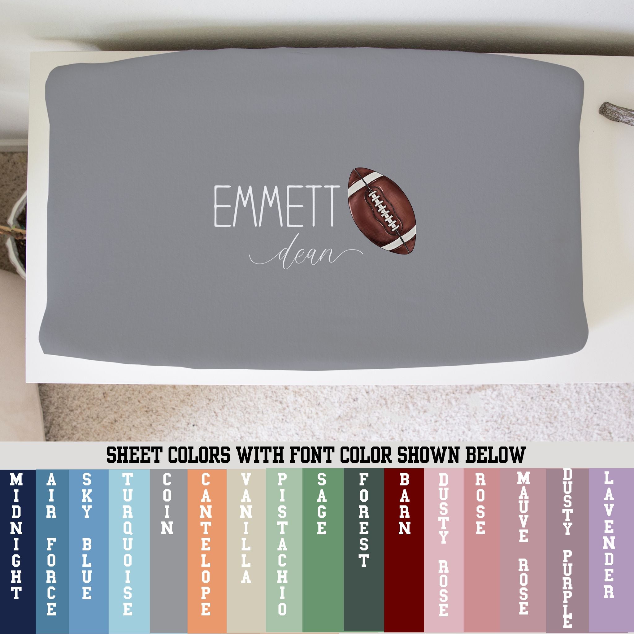 Football Changing Pad Cover