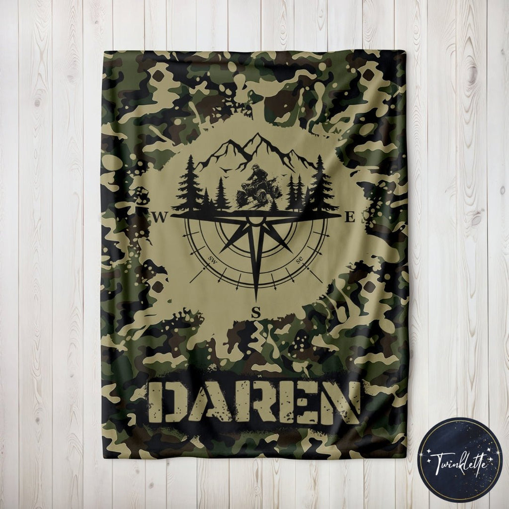 4 - Wheeler Camo Blanket - Twinklette™