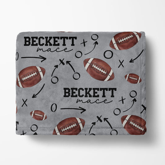 Football Name Blanket