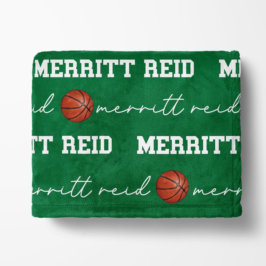 Basketball Name Blanket