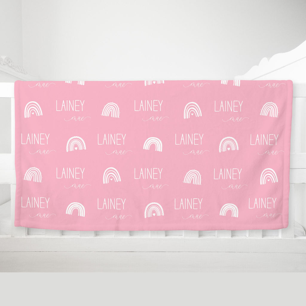 Rainbow Minky Blanket