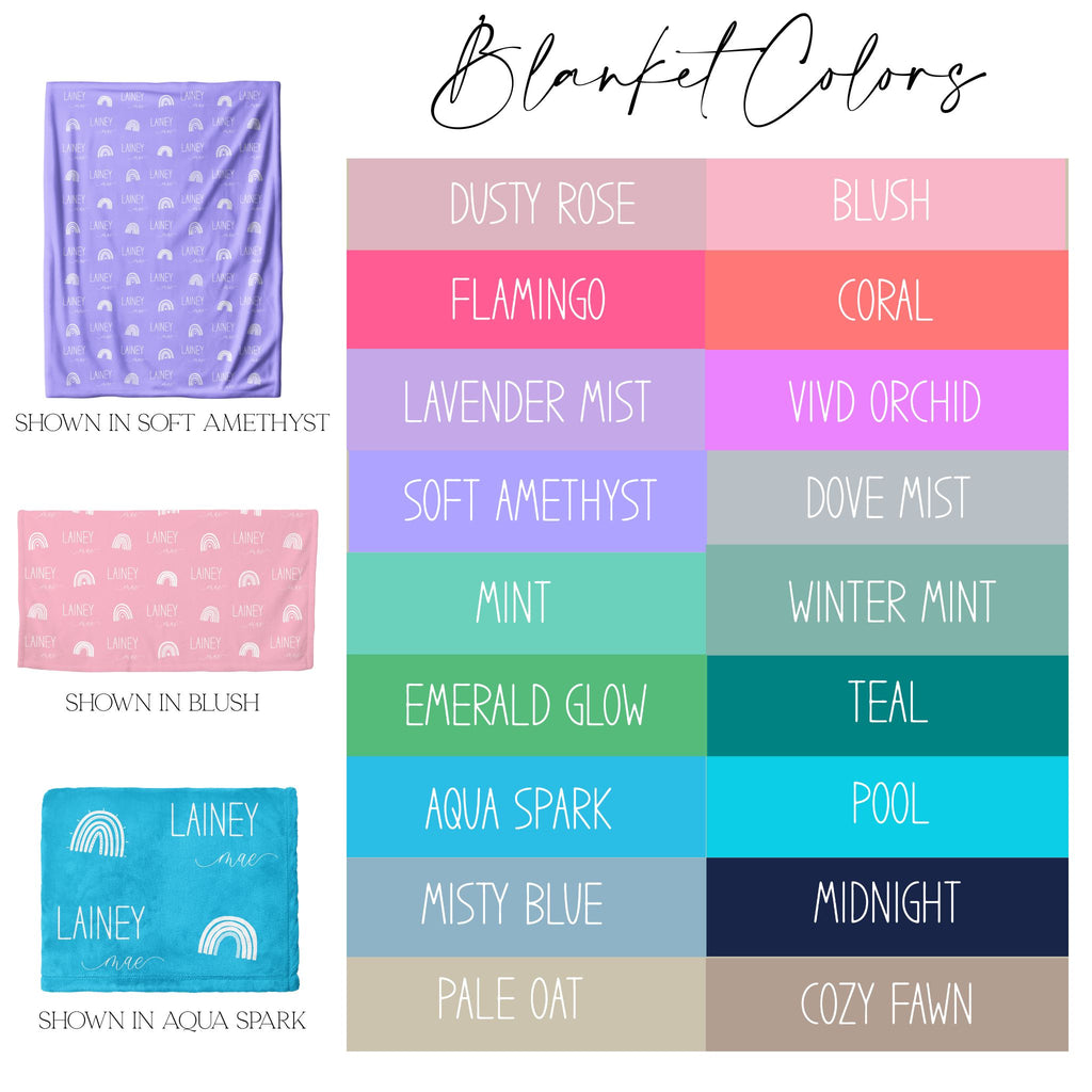 Rainbow Minky Blanket