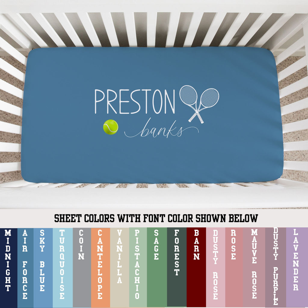 Tennis Crib Sheet