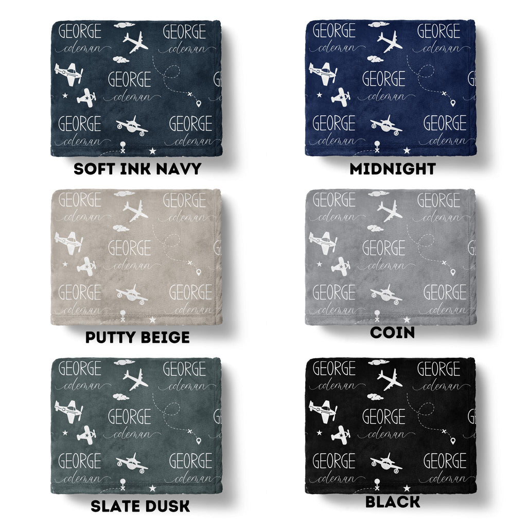 Airplane Baby Minky Blanket - Twinklette™